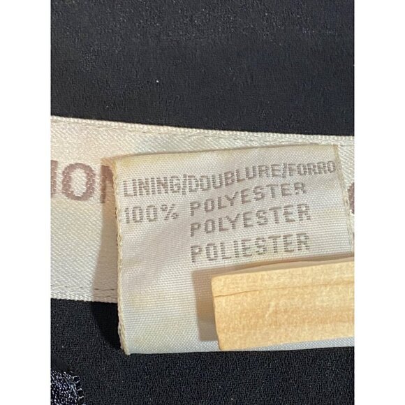 Jones New York Navy Blue & White Polka Dot Ruffle Tiered Dress Women’s Size 6 - Picture 6 of 11